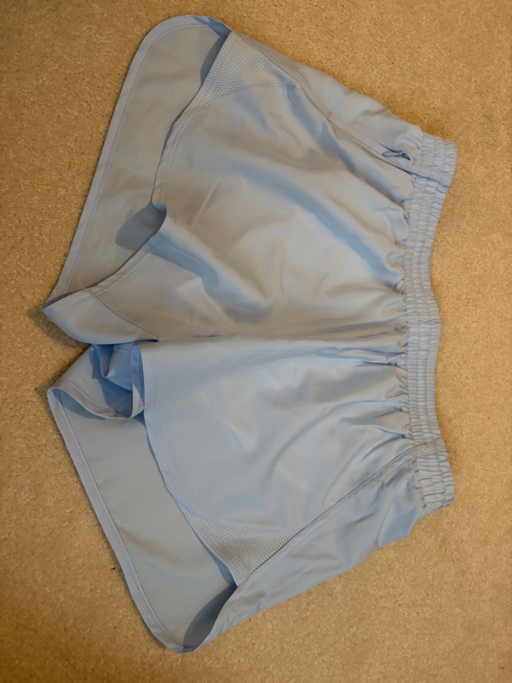 Light Blue under Armour Athletic Running Shorts